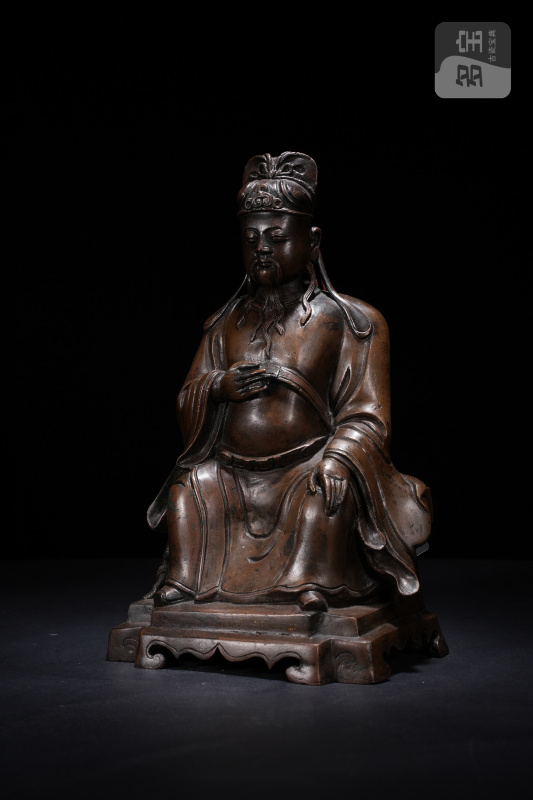 明 铜文官像 - 图2